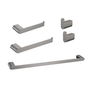 Elegant 3-Piece Bathroom Hardware Set, Wall-Mounted Accessories for a Stylish Bath Space - 1 of 4