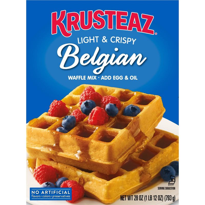 Krusteaz Belgian Waffle Mix - 28oz, 1 of 8