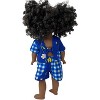 Doll Clothes Superstore Busy Blue Print Handmade Short Set – Fits 18-Inch Girl Dolls - 4 of 4