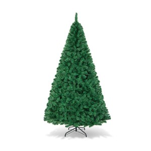 Eco-Friendly Artificial Christmas Tree with Full PVC Branches, Stable Metal Stand, Easy Setup Design for Indoor and Outdoor Holiday Décor - 1 of 4