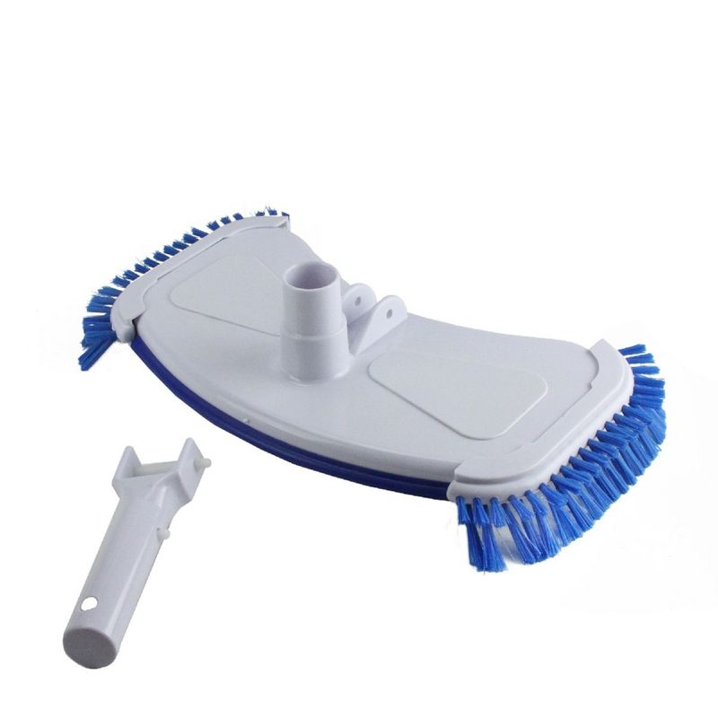 Pool Central Deluxe Cast Iron Weighted Vacuum Head with Side Brushes 14" - Blue/White, 3 of 4