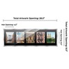 PosterPalooza | Stainless Steel Silver Wood Finish Collage Frame - Black Mat, 20 Frame Sizes, UV Acrylic - 2 of 4