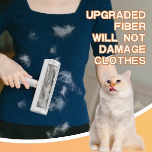 Roller Pet Hair Removal Device and Reusable Cotton Plush Roller Cat and Dog Hair Removal Device, Suitable for Furniture, Sofas, Carpets, Clothing - 1 of 4