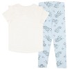 Disney Princess Little Girls Casual Shirt and Leggings 2-Piece Outfit Set - White, 6 - 2 of 4