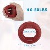 Unique Bargains Silicone Hand Grip Circle Adjustable Strength Grip 70-80LBS - 2 of 4