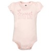 Hudson Baby Infant Girls Cotton Layette Set, Love My Family - 4 of 4