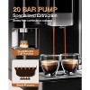 Coucheta Espresso Machine with Built-in Grinder, 20 Bar High Pressure, Cold & Hot Milk Frother, One-Touch Screen, Removable Water Tank, Black - 4 of 4