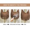 Women Fringe Hobo Bag Western Purse Shoulder Bag Vegan Suede Tassel Hippie Crossbody Bag (Brown) - 3 of 4
