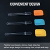Unique Bargains Flexible Heat Resistant Non-scratch Non Stick Spatula Set 7.3" x 1.7"/Red, Orange, Green, Blue, Yellow 3 Pcs - 4 of 4