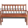 Garden Bench Light Brown Acacia hardwood Medium Durable - 2 of 4