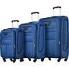 3-Piece Softside Luggage Set,Carry On Suitcase,Medium and Large Expandable Suitcases with Spinner Wheels and TSA Lock (20"/24"/28")–Cuddlewood - 2 of 4