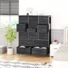 48" Tall 15-Drawer Fabric Dresser - Steel Frame & Wood Top Storage Tower for Bedroom, Closet, Living Room - 3 of 4