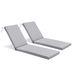 Pellebant 2 Pcs 70 inch Chaise Lounge Cushion for Patio Poolside Garden Deck Indoor Outdoor Chaise Lounge - 1 of 4