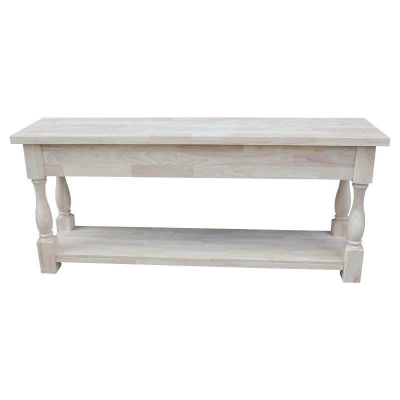 Tuscan Console Table - Unfinished - International Concepts, 4 of 11