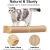 FUKUMARU Cat Scratching Post, 35 x 4.5 Inch Cat Wall Furniture, Rubber Wood Wall Mounted Cat Scratcher Posts - 3 of 3