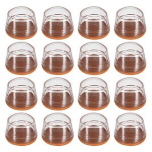 Unique Bargains Silicone Non-Slip Durable Chair Leg Socks Floor Protectors 16 Pcs - 1 of 4