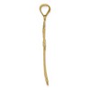 Black Bow Jewelry 14k Yellow Gold & White Rhodium D/C Passion Cross Pendant, 23 x 42mm - 2 of 4