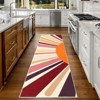 Boho Rugs Washable Kids Rug Non Slip Nursery Rug Low Pile Floor Mat Soft & Non-Shedding Sunshine Carpet Colorful Rainbow Printed Indoor Rugs - 4 of 4
