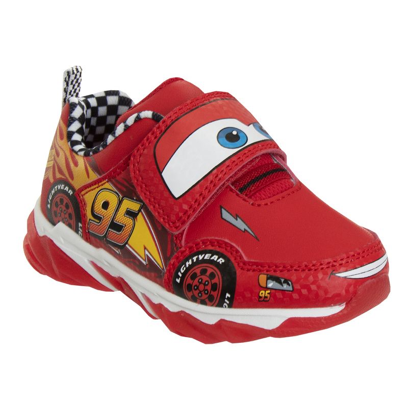 Disney Pixar Cars Lightning McQueen Light Up Sneakers. (Toddler/Little Kids), 1 of 7