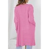 Coolmee Women's Long Sleeve Casual Knit Cardigan Open Front Cozy Sweater Coat with Pockets - 3 of 3