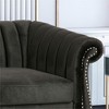 NicBex 3 Seater Sofa Couch with Nailhead Trim Modern Comfy Velvet Sofa with Deep Seat and Armrest for Living Room - 4 of 4