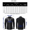 Coolmee Mens Western Embroidered Cowboy Shirts Casual Button Down Long Sleeve Floral Design Shirt - 4 of 4