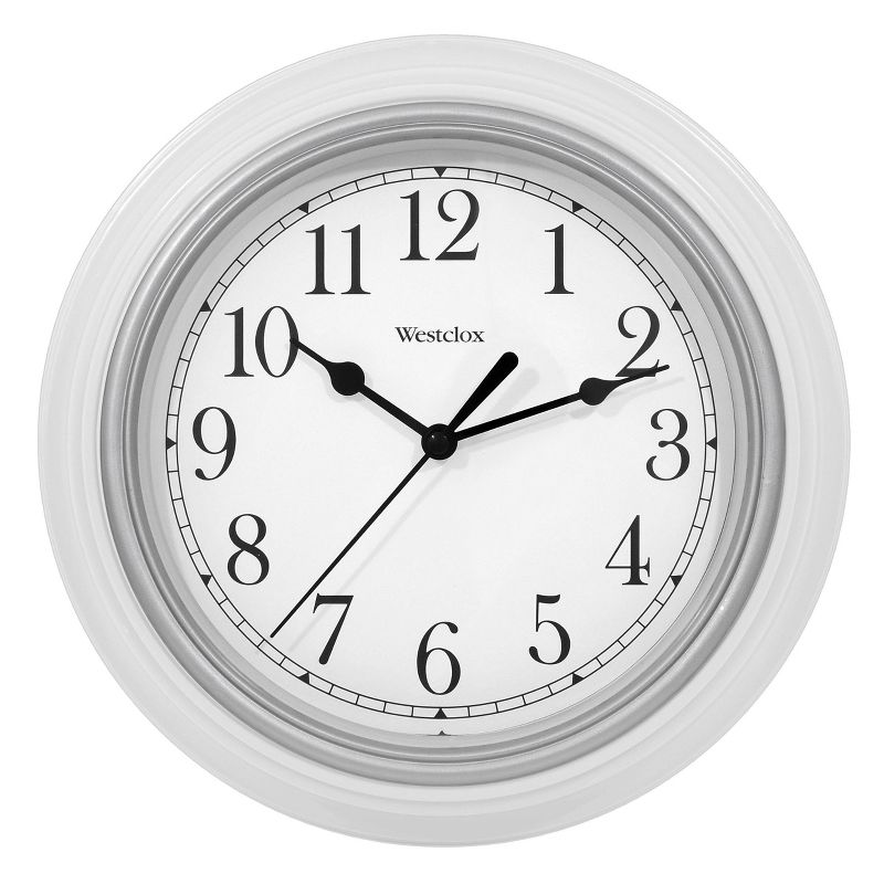 9&#34; Round Simplicity Wall Clock White - Westclox, 1 of 6