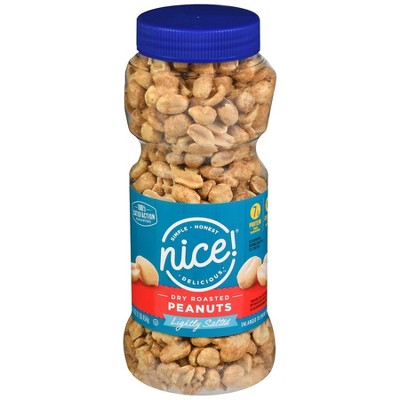 Nice! Dry Roasted Peanuts Lightly Salted 16.0 oz