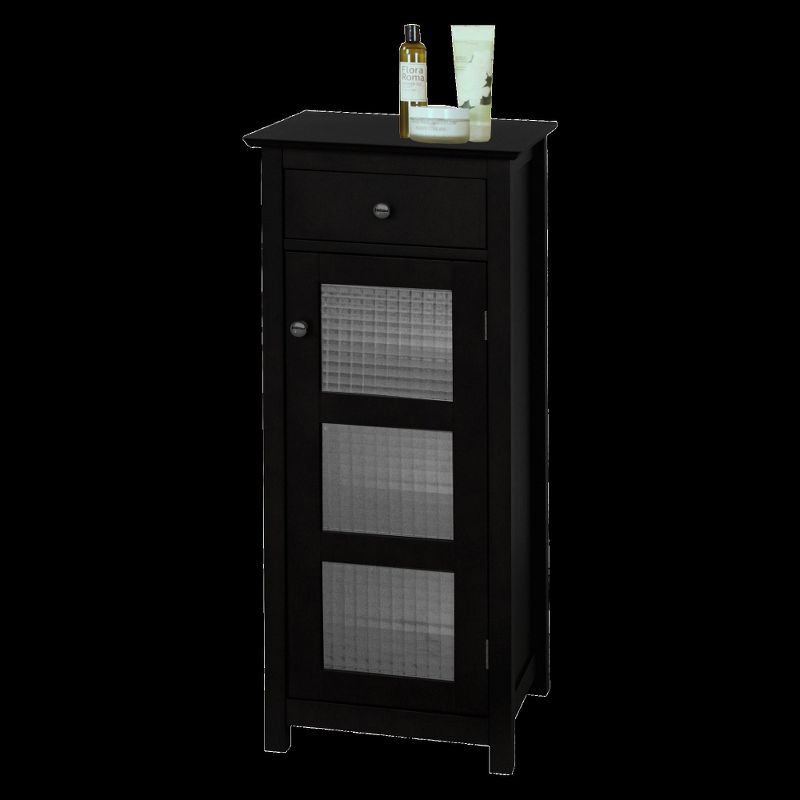 Chesterfield 1 Door Floor Cabinet with Drawer Dark Espresso - Elegant Home Fashions, 4 of 5