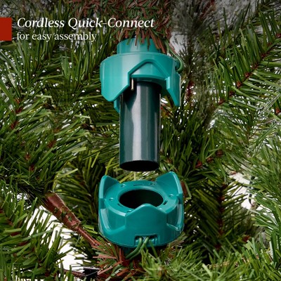 6ft Pre-Lit Scotch Pine Christmas Tree with Multicolor LED Lights