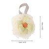Unique Bargains Plaid Sunflower Bath Shower Loofah Sponge 1 Pc - 2 of 4