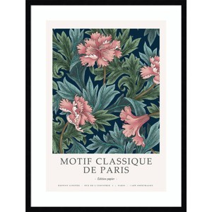 25" x 33" Motif Classique II by Design Fabrikken Wood Framed Wall Art Print - Amanti Art: Modern Botanical Lithograph, Vertical Display - 1 of 4