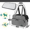 PetAmi Small Dog Purse Carrier, Soft Portable Pet Puppy Cat Travel Handbag Tote, Airline Approved Breathable Pockets Fleece Bed - 2 of 4