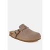 Ratiha Buckle Accent Slip-On Footbed Mules Women - 2 of 4