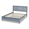 Adela Wood Platform Bed Gray - Baxton Studio - image 3 of 4