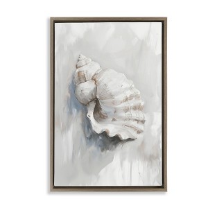 Stupell Industries Neutral Curved Seashell, 31" x 21" - 1 of 4