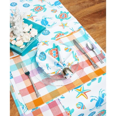 Colorful Plaid Cotton Rectangle Table Runner