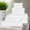 Ribbed Cotton Highly Absorbent Medium Weight 12 Piece Assorted Towel Set by Blue Nile Mills - 2 of 4