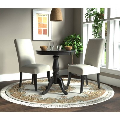 Brinsfield Espresso 30" Round Wood Transitional Counter-Height Table