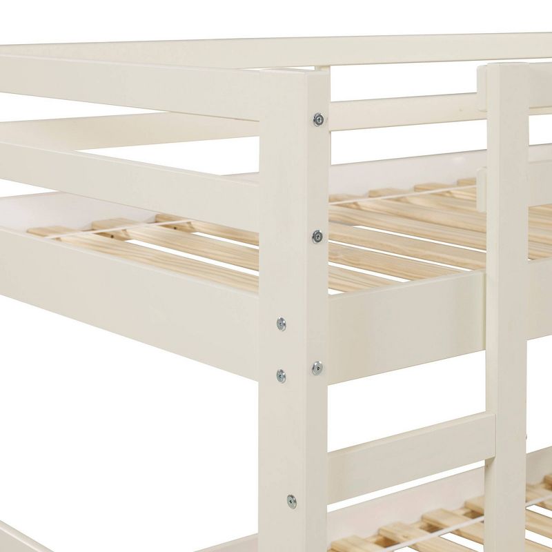 Twin Over Twin Indy Solid Wood Low Bunk Bed - Saracina Home, 5 of 13