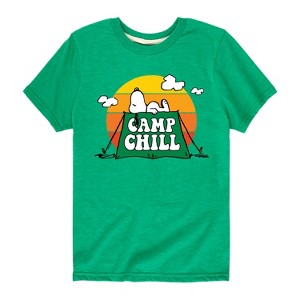 Boys' - Peanuts - Camp Chill Short Sleeve Graphic T-Shirt - 1 of 4