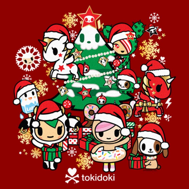 Women's Tokidoki Christmas Group T-Shirt, 2 of 5