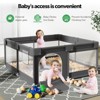 Fodoss Baby Playpen with Mat ，47 x 47 In Playpen for Babies and Toddlers, Indoor & Outdoor Activity Center, Safety Baby Fence - 3 of 4
