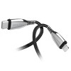 Naztech TITANIUM USB-C to MFi Lightning Braided Fast Charge Cable - 3 of 4