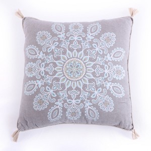 Spruce Tassel Decorative Pillow - Levtex Home - 1 of 3