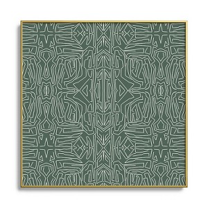 Marta Barragan Camarasa Abstract pattern linear stroke Metal Framed Art Print - Deny Desings - 1 of 3