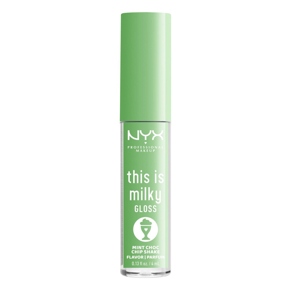 Photos - Lipstick & Lip Gloss NYX Professional Makeup This is Milky Gloss Hydrating Lip Gloss - Mint Choc Chip Shake - 0.13 fl oz 