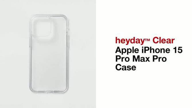 Apple iPhone 15 Pro Max Pro Case - heyday&#8482; Clear, 2 of 5, play video