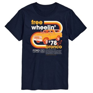 Men's - Ford - 1978 Ford Bronco Free Wheelin Short Sleeve Graphic T-Shirt - 1 of 4