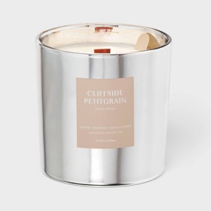 19.3oz Wooden Wick Jar Candle Petitgrain Canyon - Threshold™ - 1 of 4